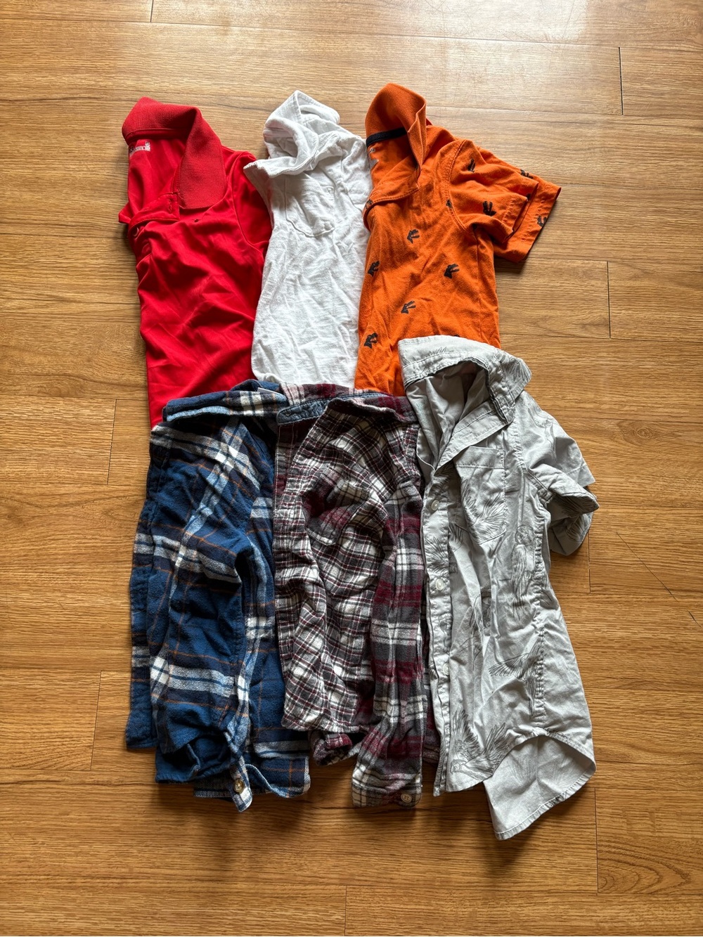 Boys Sized 5 Tops Button ups and Polos